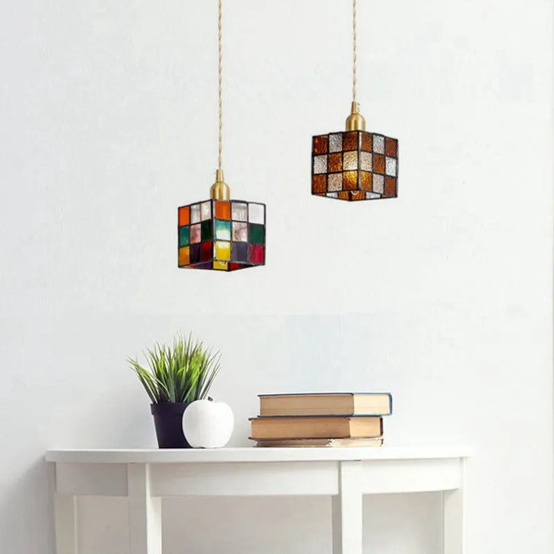 Valentina Retro LED Metal Glass Pendant Light Bedroom Dining Room