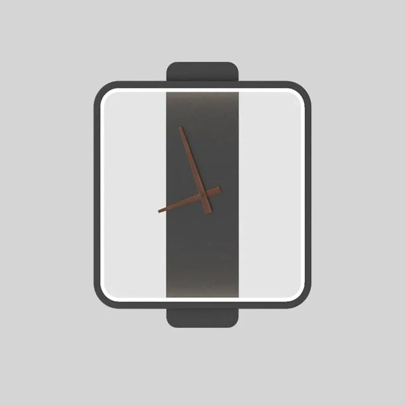 Valentina Arisha Square Clock & Acrylic Wall Lamp - Letslighting