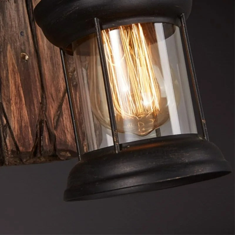 Epoch Vintage Lantern Wall Lamp Bronze - Letslighting