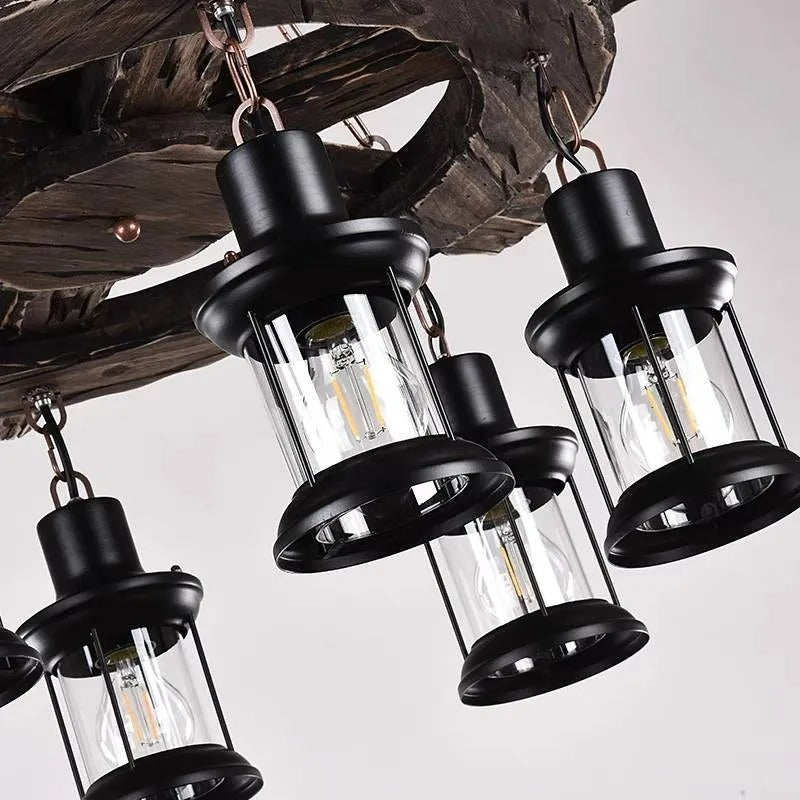 Epoch Pendant Light, Wood & Metal, 31"