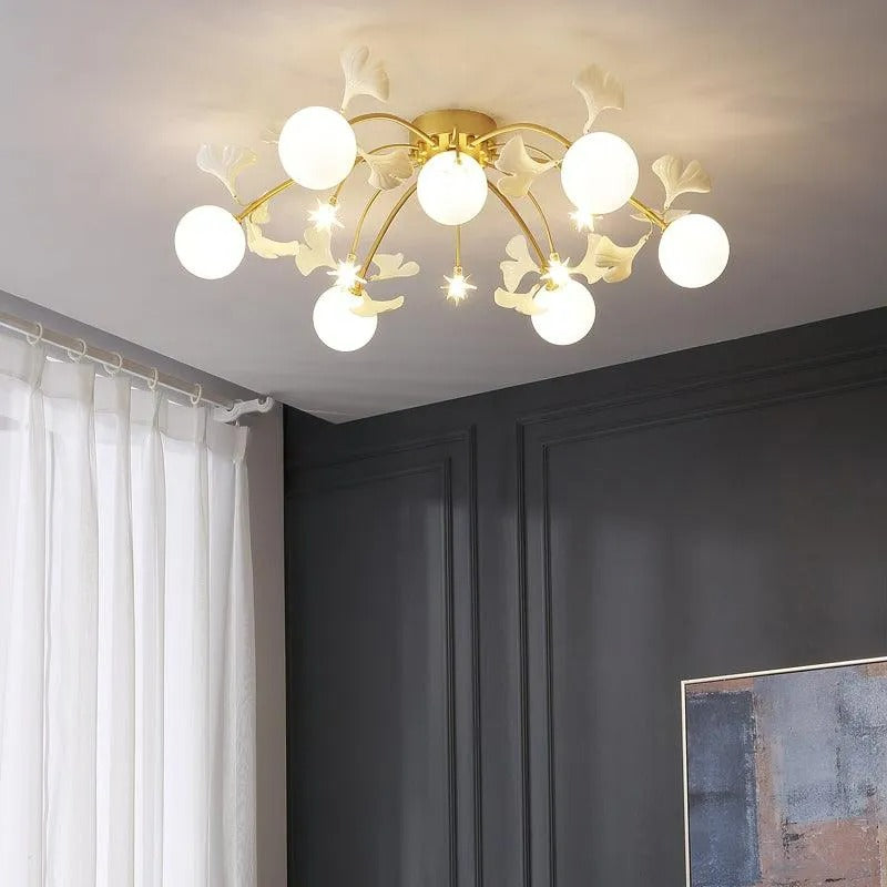 Olivia Nordic Multi Globe Ceramic Flush Mount Ceiling Light - Letslighting