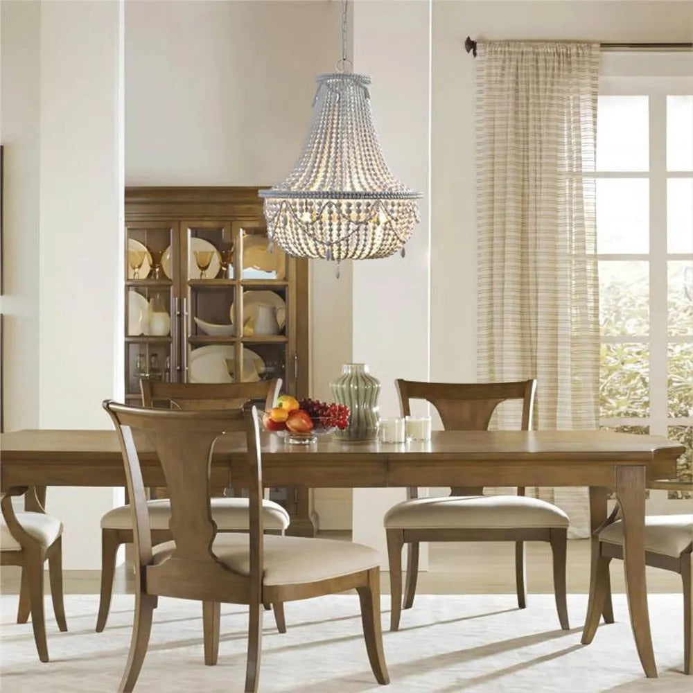 Silva Retro Luxury Atmosphere Metal Wood Pendant Light Old