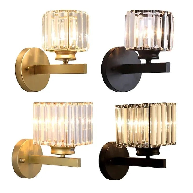 Arisha Modern Indoor Wall Lamp Crystal Living Room Bedside Bedroom - Letslighting