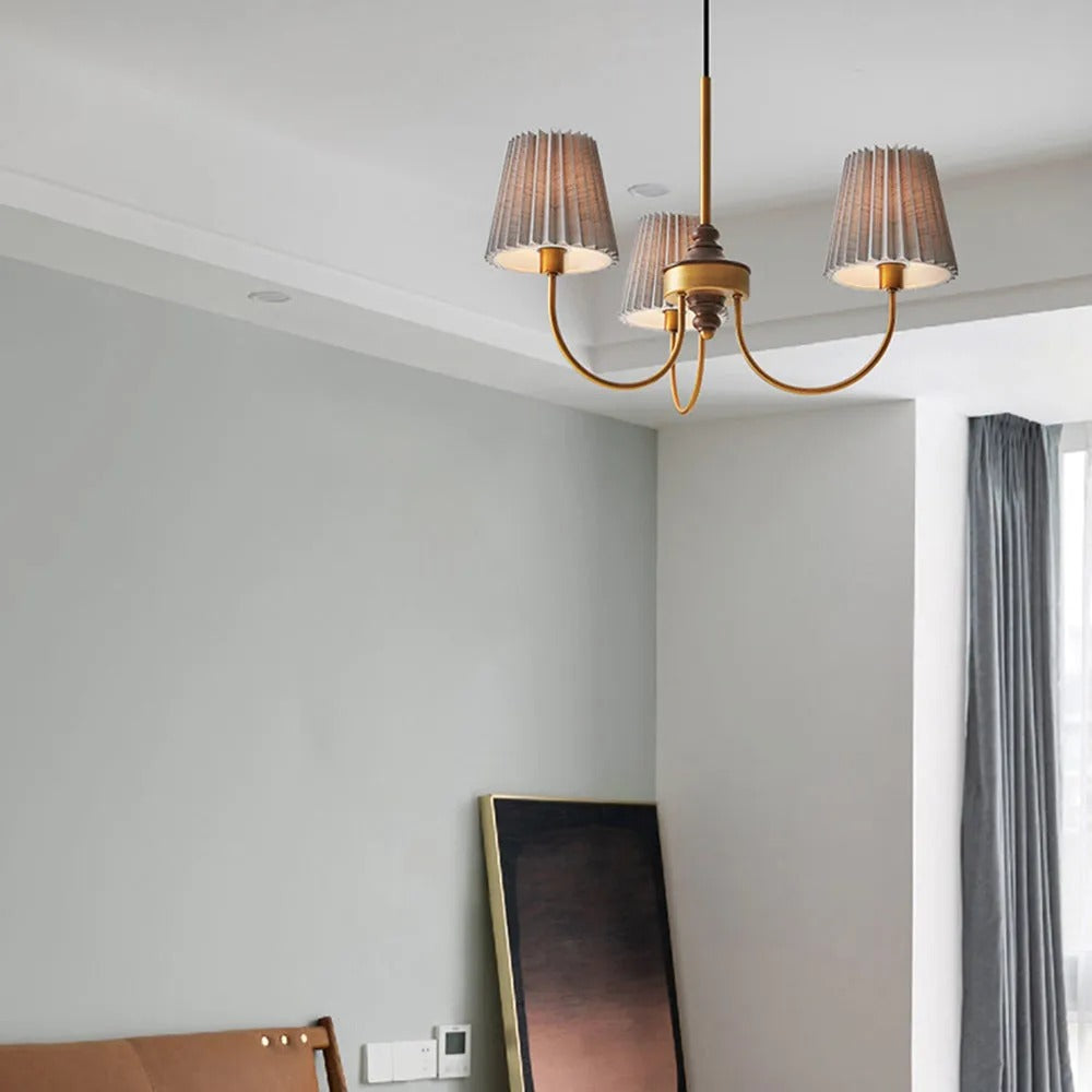 Silva Modern Retro Fabric Chandelier - Letslighting