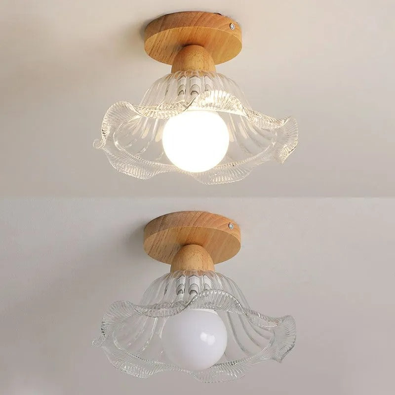 Arisha Nordic Minimalist Semi-Flush Mount Ceiling Light