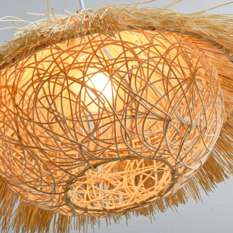 Ritta Hand-Woven Rattan Modelling Pendant Light