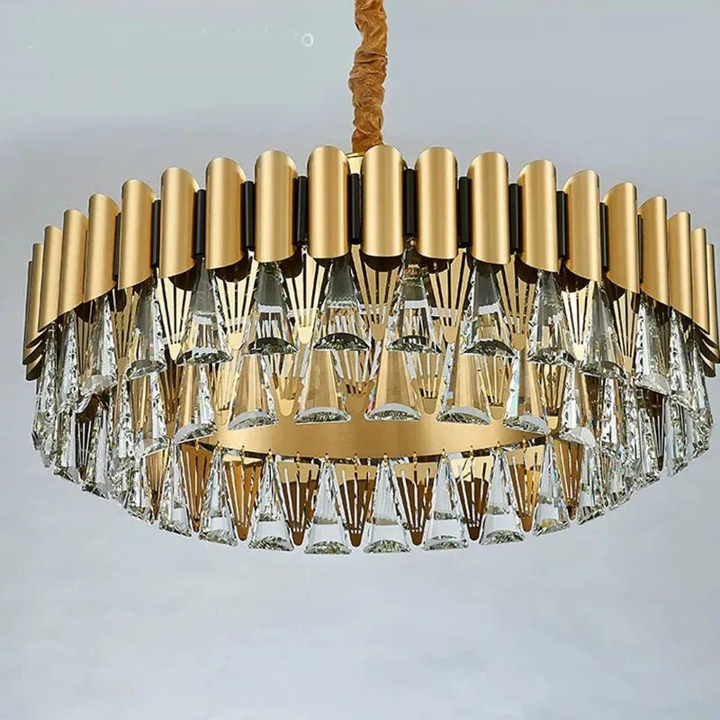 Kristy Postmodern Nordic Round Crystal Chandelier
