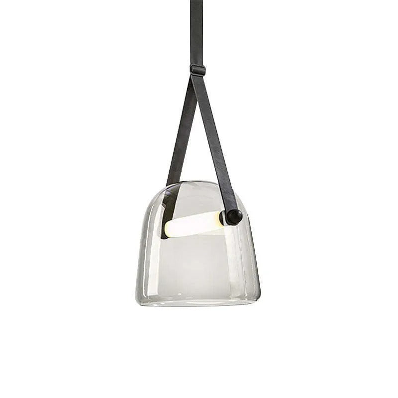 Valentina Modern Nordic Leather Glass Pendant Light Bedroom