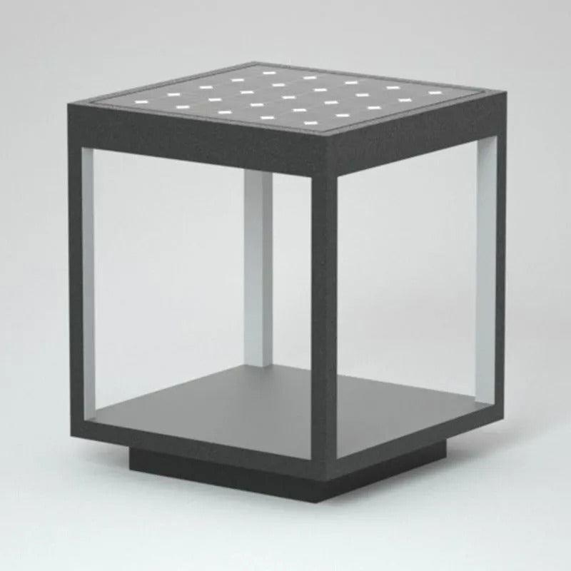 Ray Modern Rectangular Metal LED Outdoor Light Post