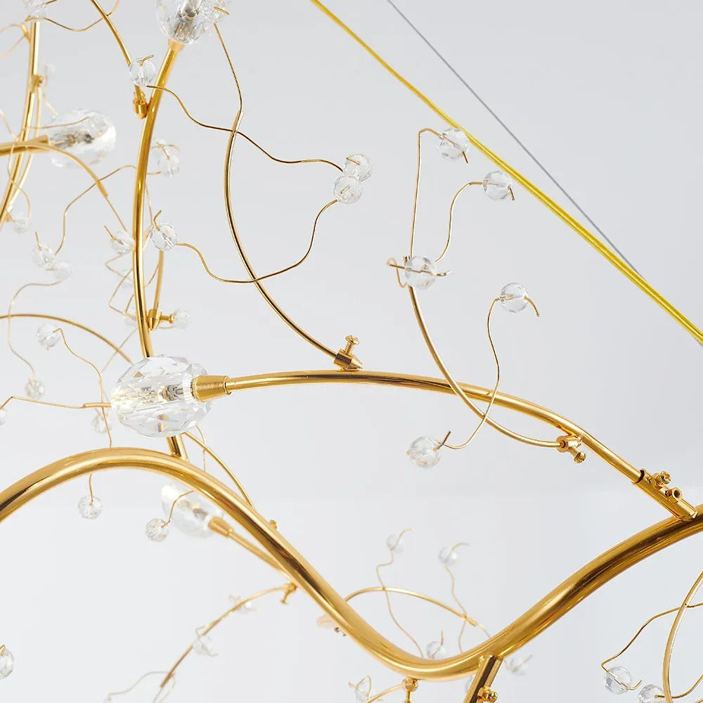 Olivia Romantic Art Deco Branch Pendant Light Living Room - Letslighting