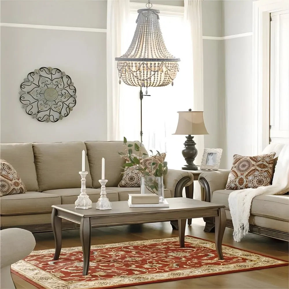 Silva Retro Luxury Atmosphere Metal Wood Pendant Light Old