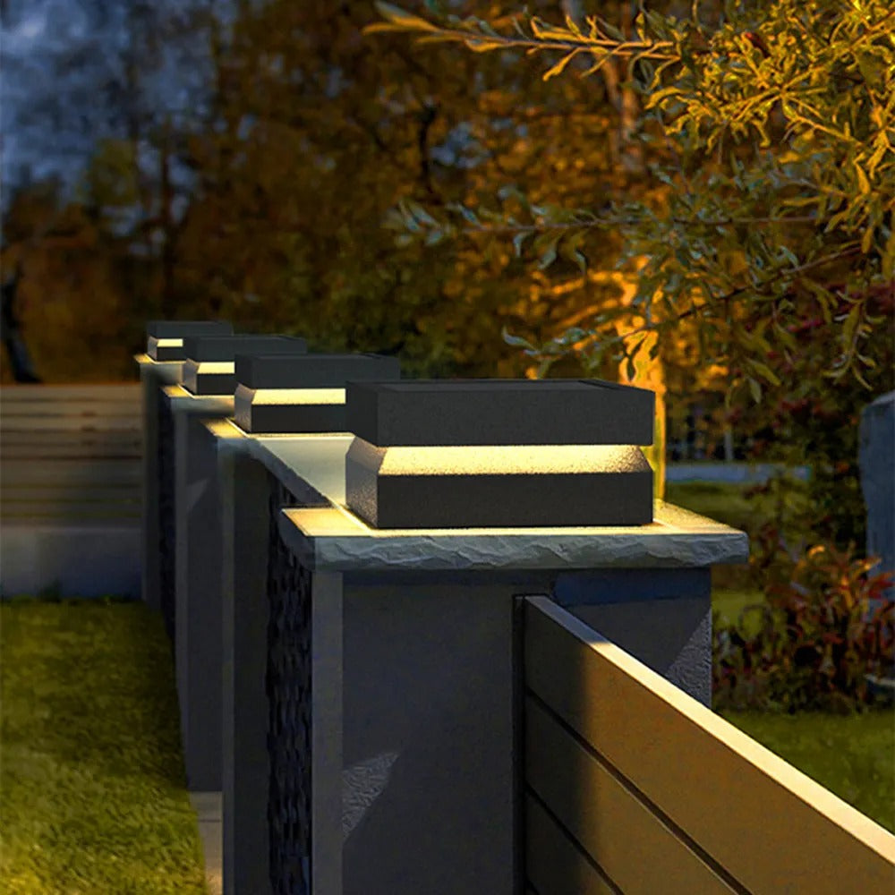 Ray Modern Concave Metal Outdoor Lamps Solar - Letslighting
