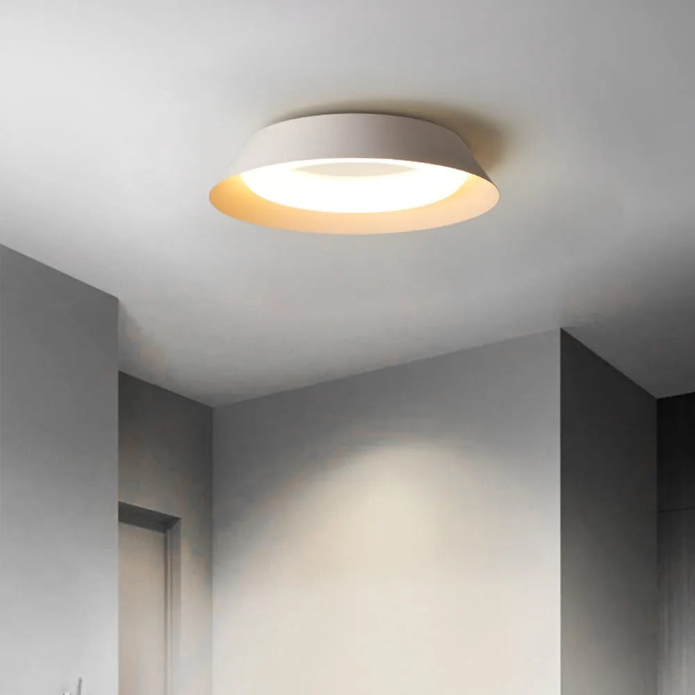 Arisha Nordic Bowl Metal Acrylic Flush Mount Ceiling Light