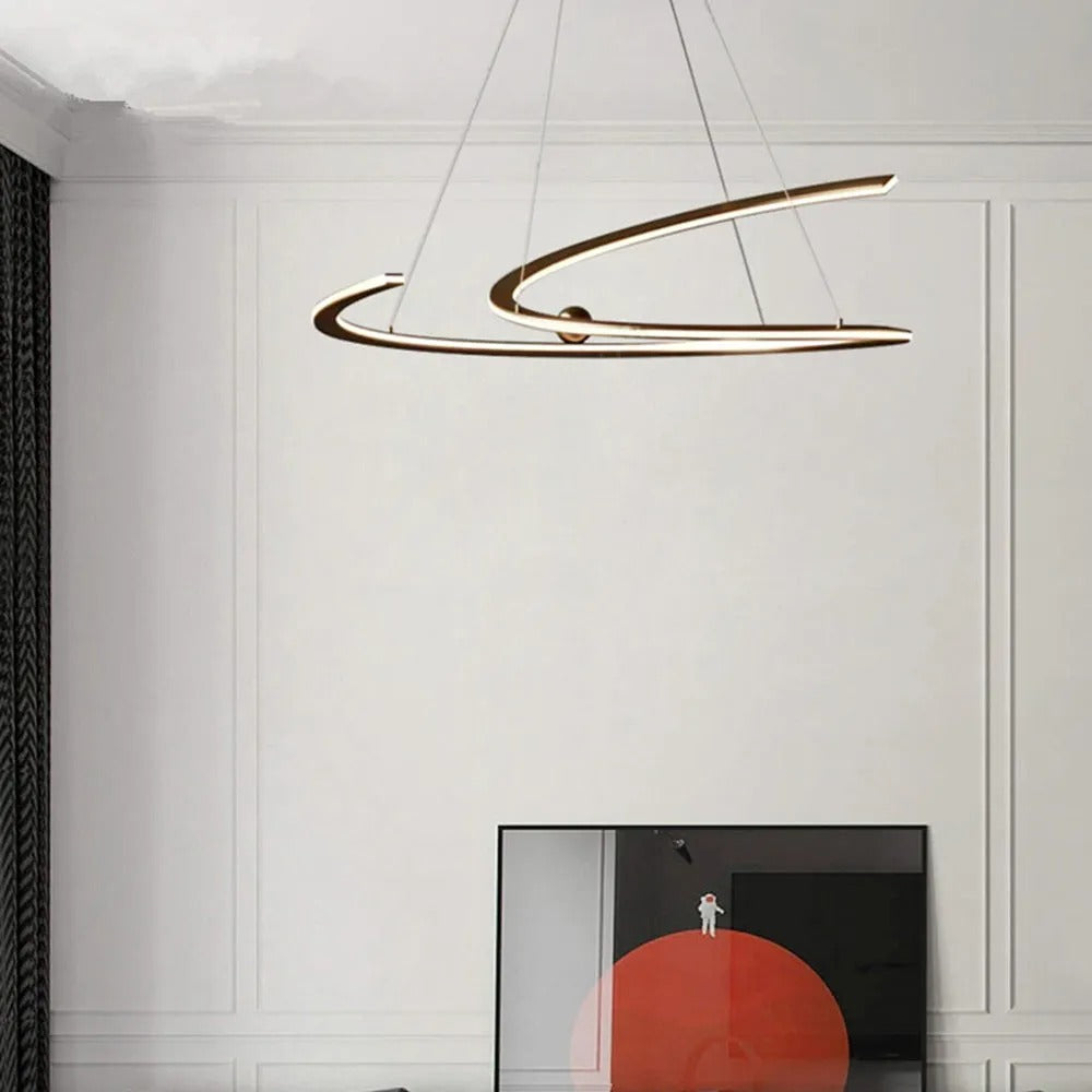 Arisha Minimalist Linear Metal Pendant Light