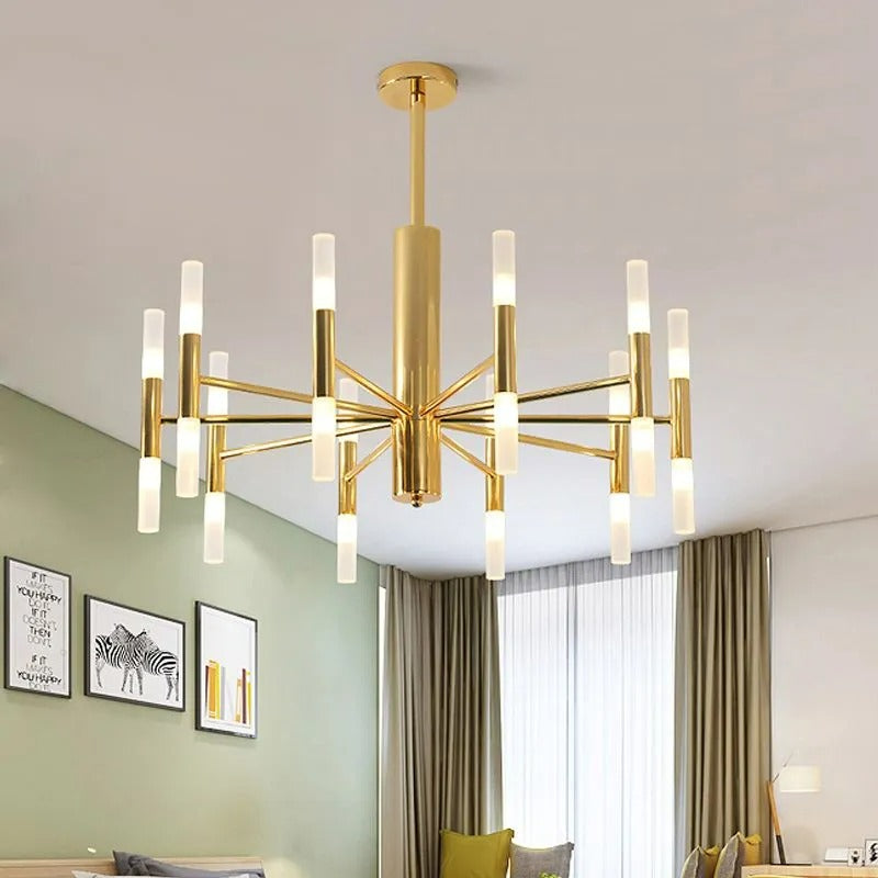 Kristy Modern Cylindrical Metal Chandelier