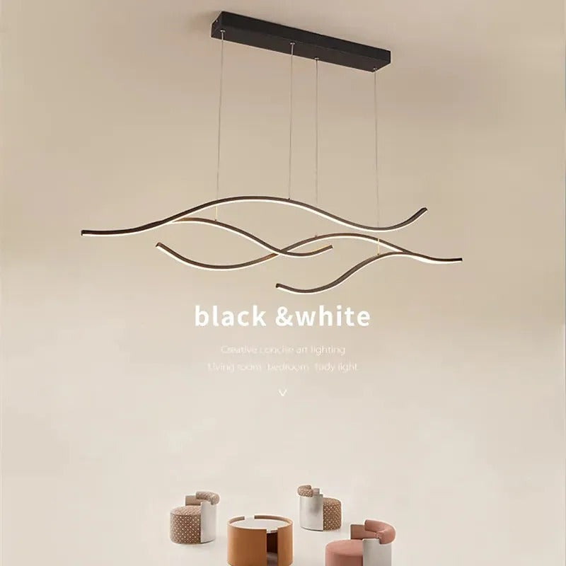 Arisha Pendant Light Multi-Curved Metal - Letslighting