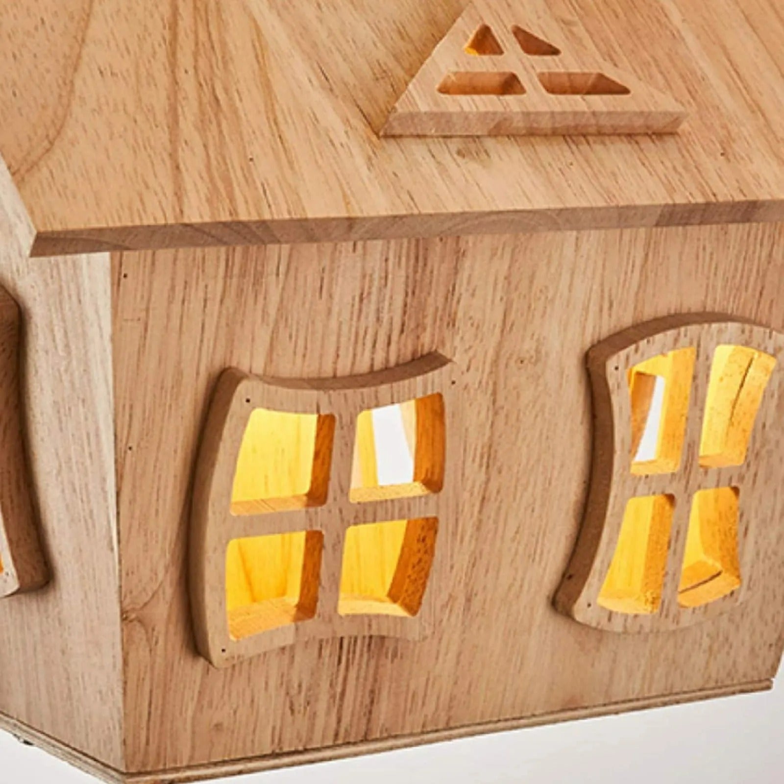 Aria Designer Flush Mount Ceiling Light Wood Children's Room - Letslighting