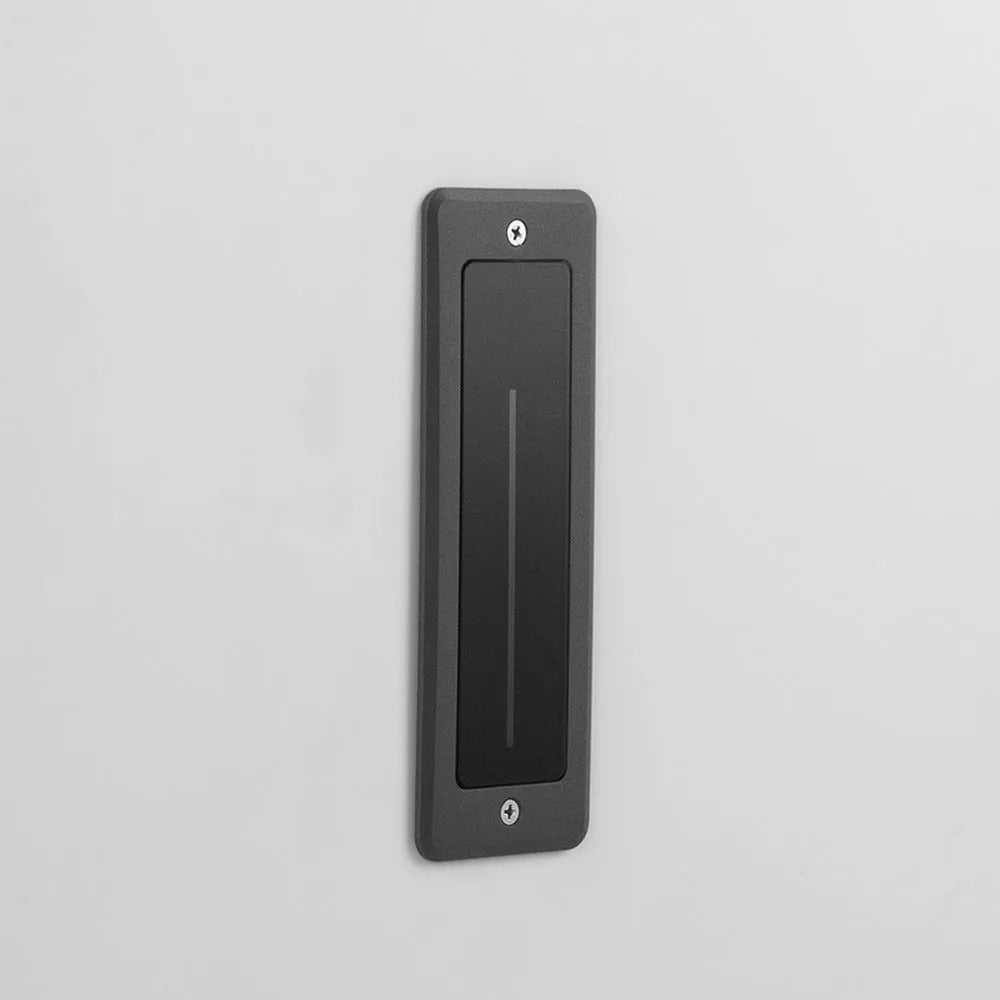 Ray Modern Metal Rectangular Outdoor Deck/Step Light, Gray