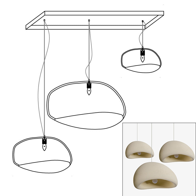 Lustra Chandelier Rough Combination Wabi-Sabi - Letslighting