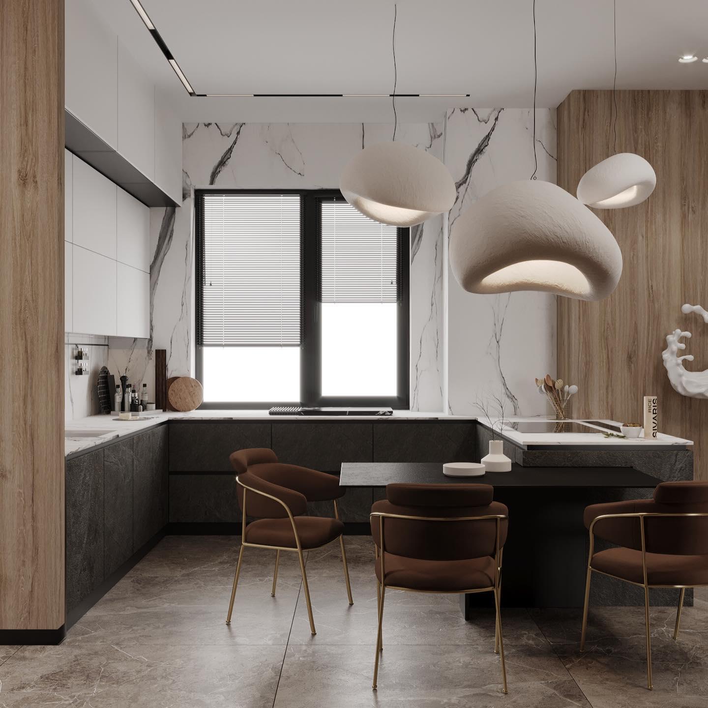 Lustra Chandelier Rough Combination Wabi-Sabi - Letslighting