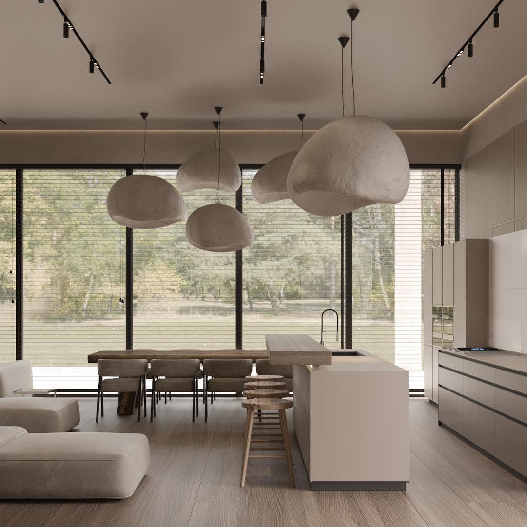 Lustra Chandelier Rough Combination Wabi-Sabi - Letslighting