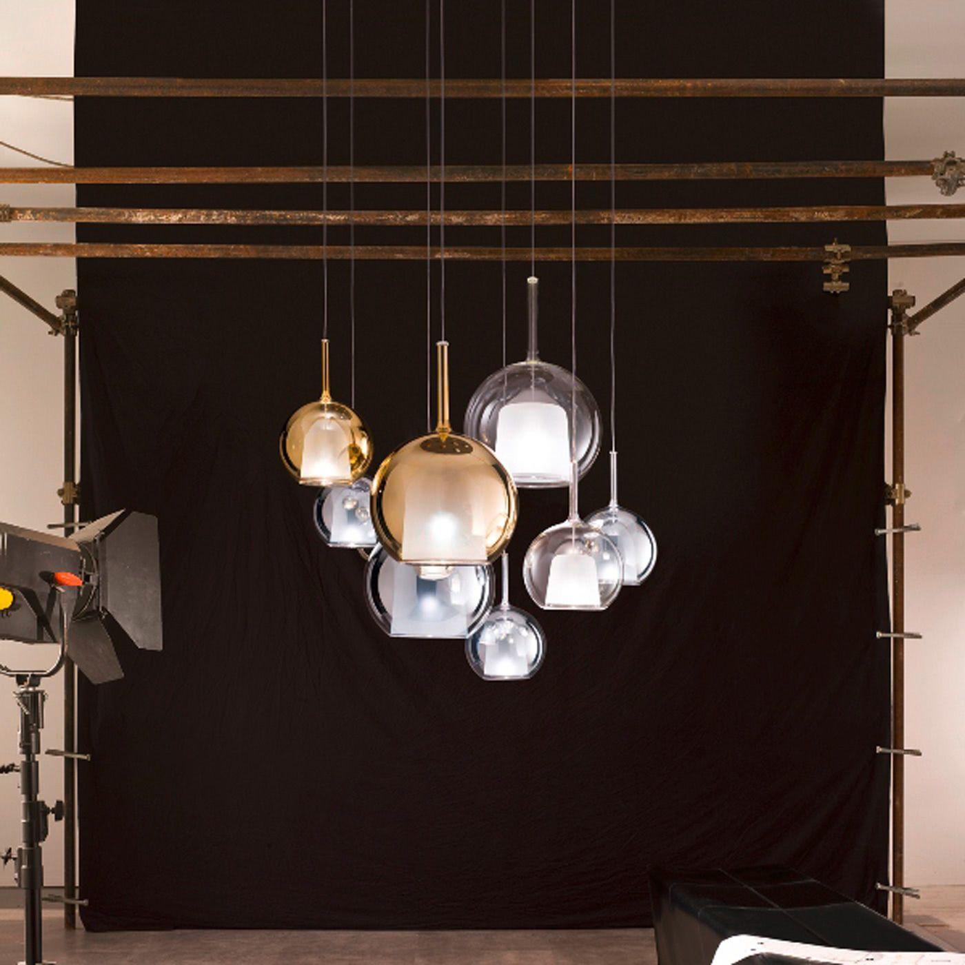 Lustra Pendant Lamp Smoked Glass Round - Letslighting