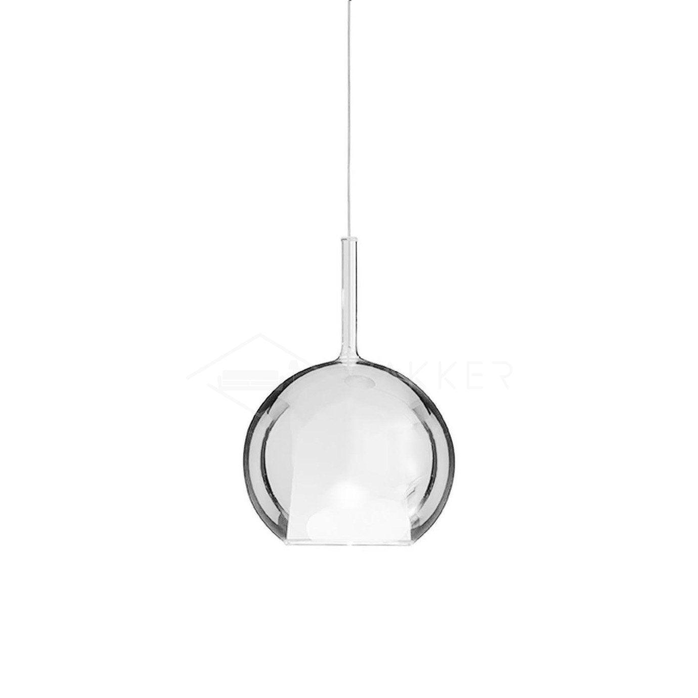 Lustra Pendant Lamp Smoked Glass Round - Letslighting