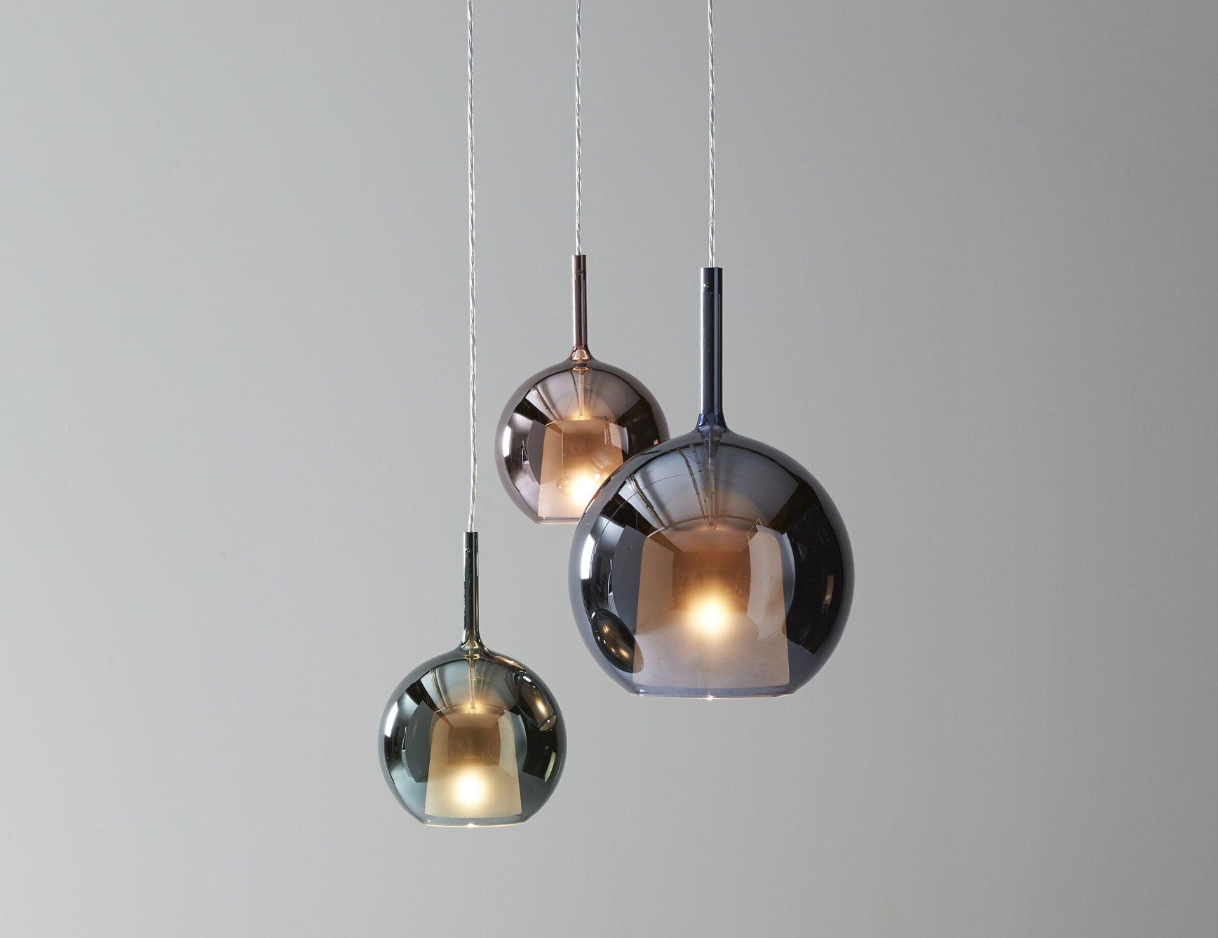 Lustra Pendant Lamp Smoked Glass Round - Letslighting