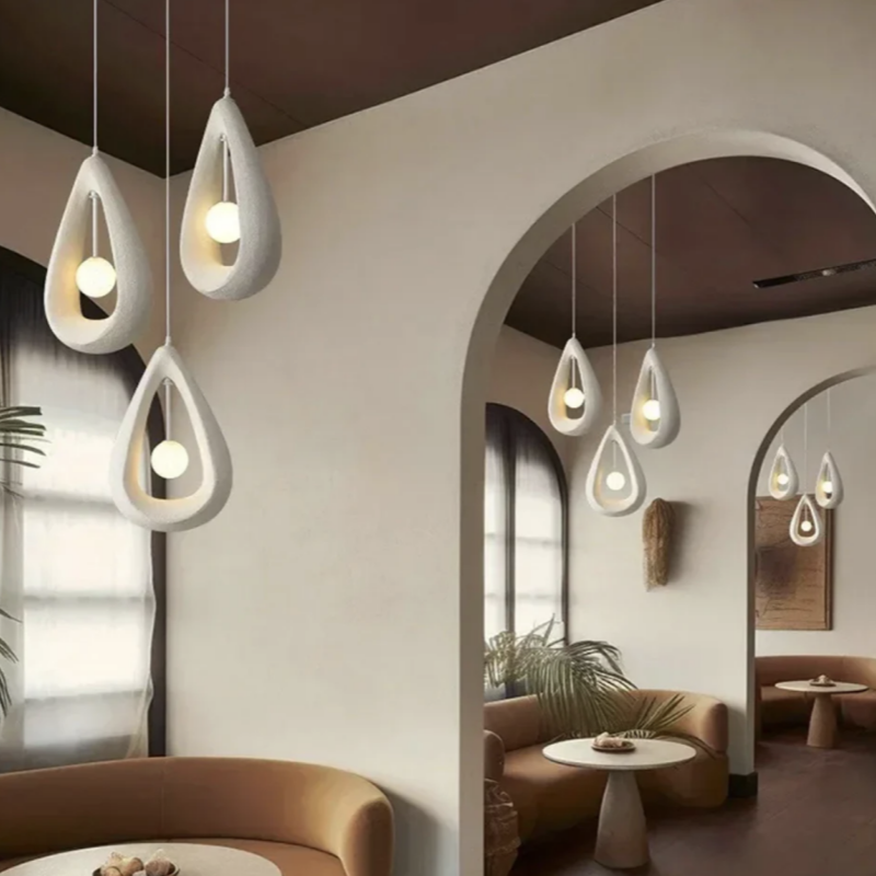 Avi Modern Hollow PVC Pendant Light Bedroom