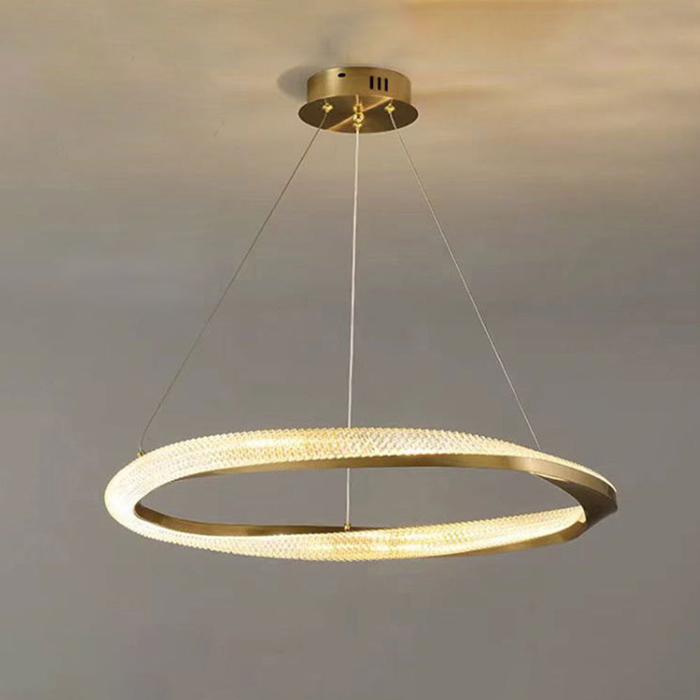 Kristy Pendant Light, Aluminium & Arcylic, 1/2 Rings, 2 Color - Letslighting