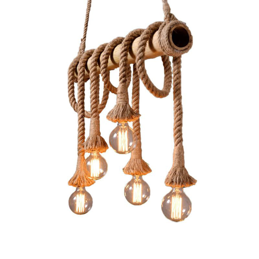Epoch Vintage Retro Resin Pendant Light, flaxen - Letslighting