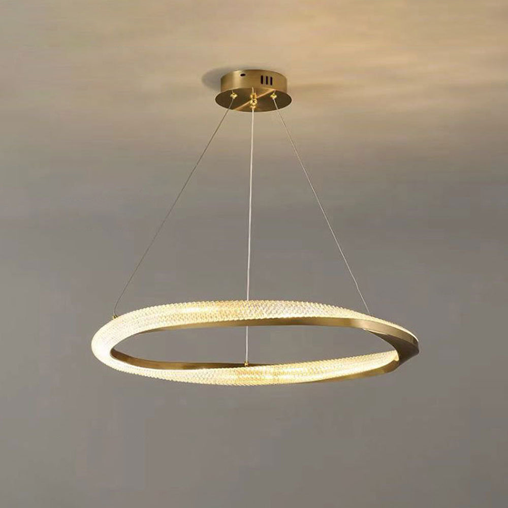 Kristy Pendant Light, Aluminium & Arcylic, 1/2 Rings, 2 Color - Letslighting