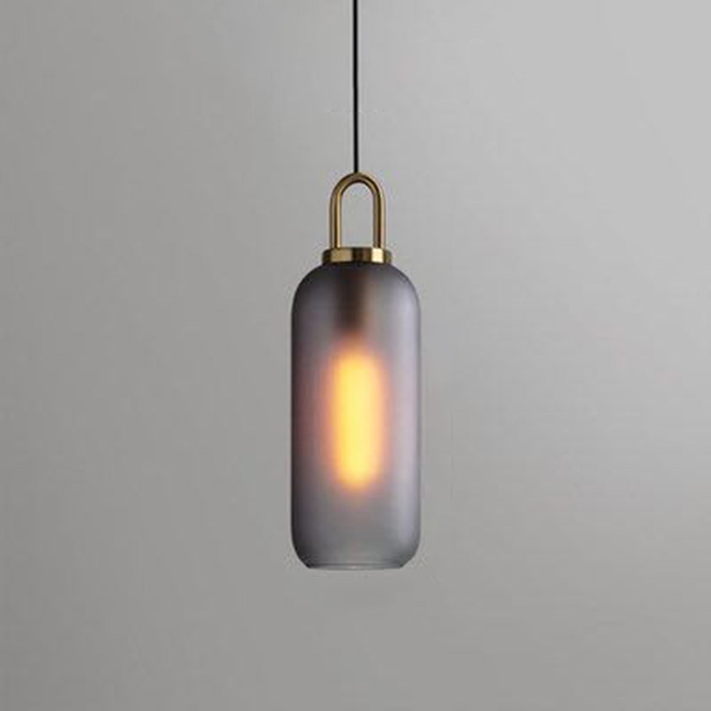 Valentina Clear& Glass Cylinder Pendant Light, 2 Color