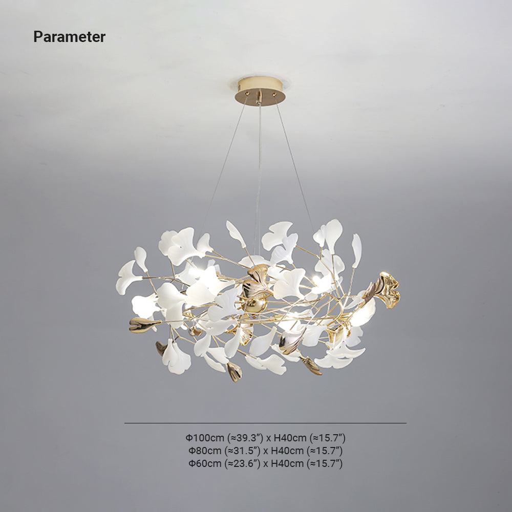 Olivia Modern Petal Shaped Ceramic Chandelier Dining Room - Letslighting