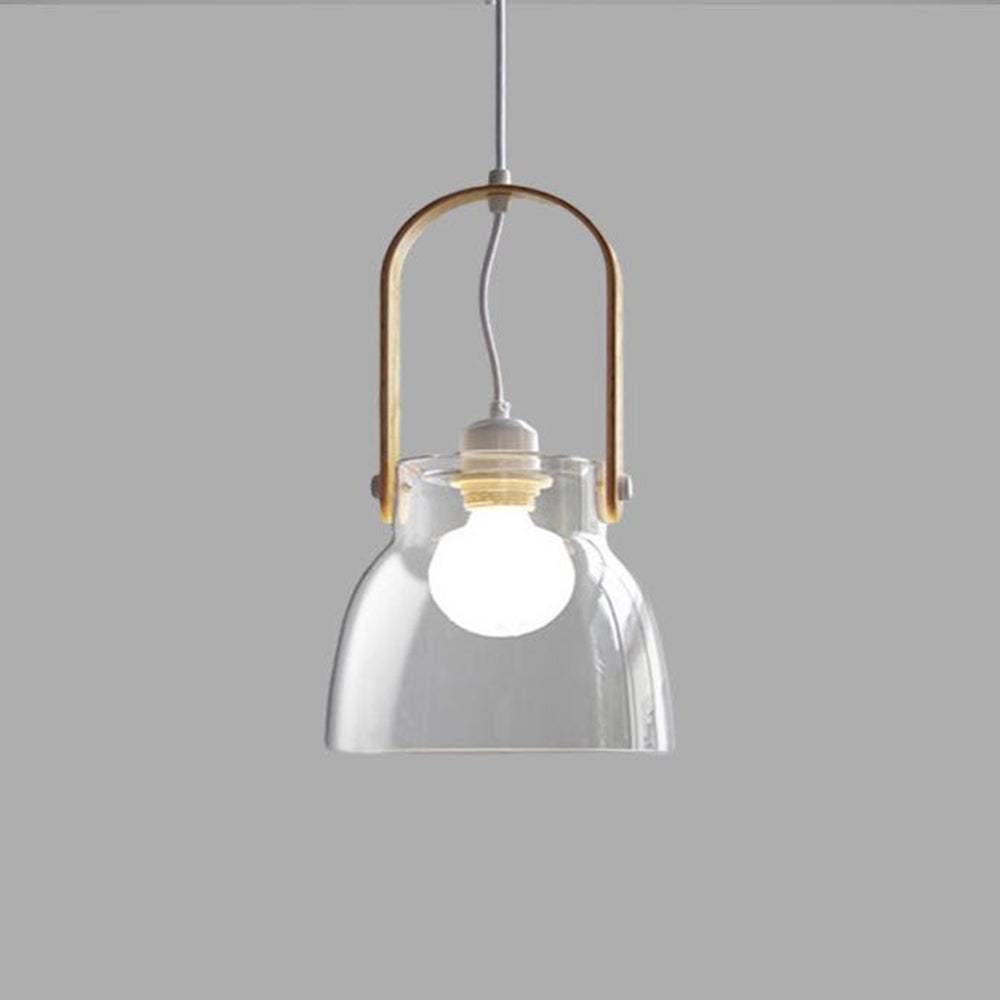 Valentina Minimalist Bowl Shaped Glass Pendant Light