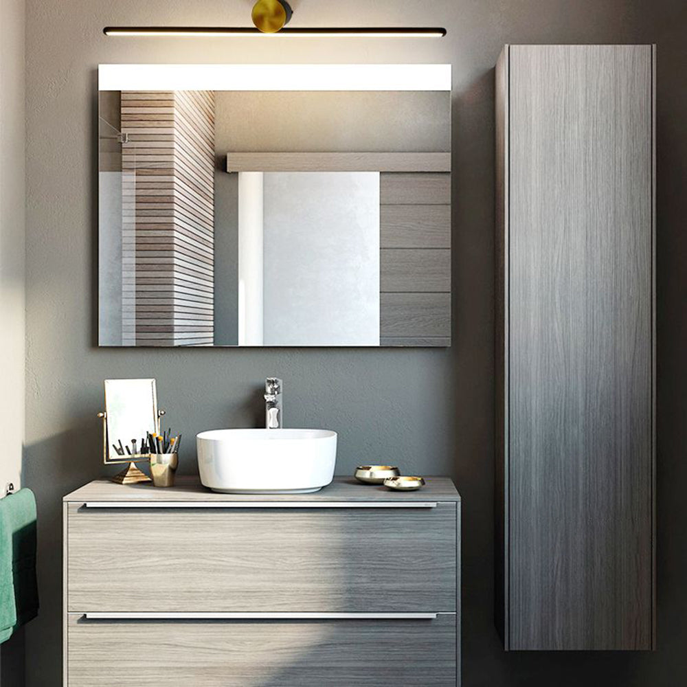 Arisha Modern Metal Linear Mirror Vanity Wall Lamp