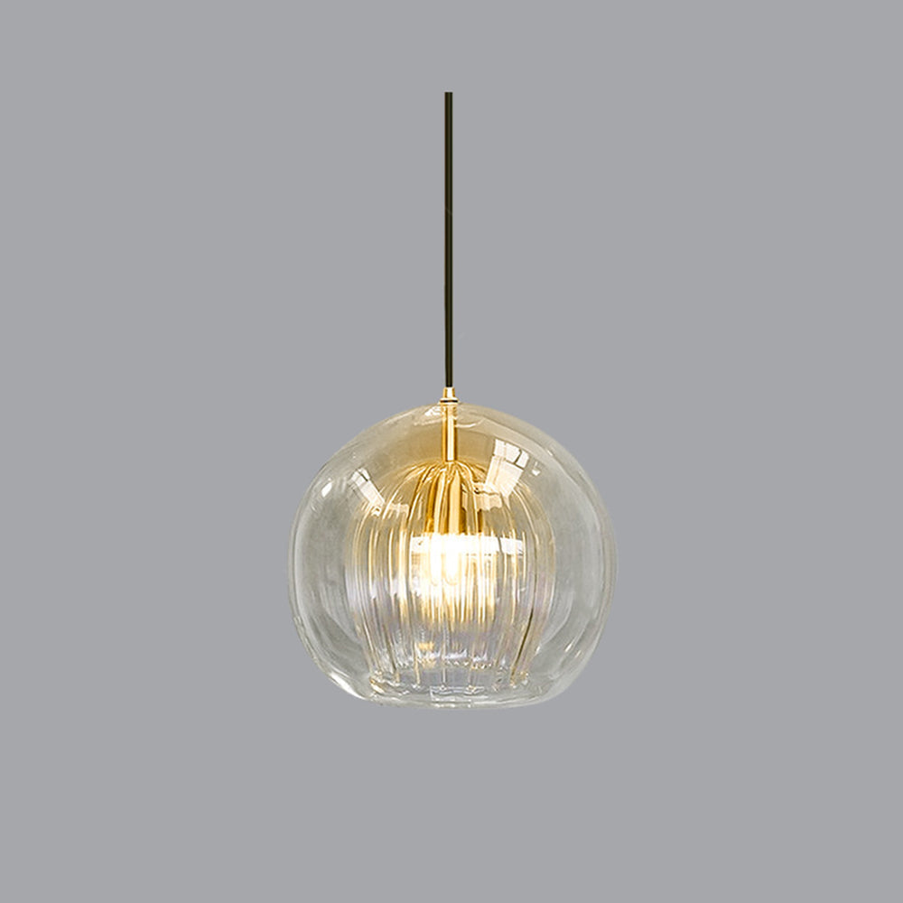 Valentina Nordic Glass Globe Pendant Light Bedroom - Letslighting