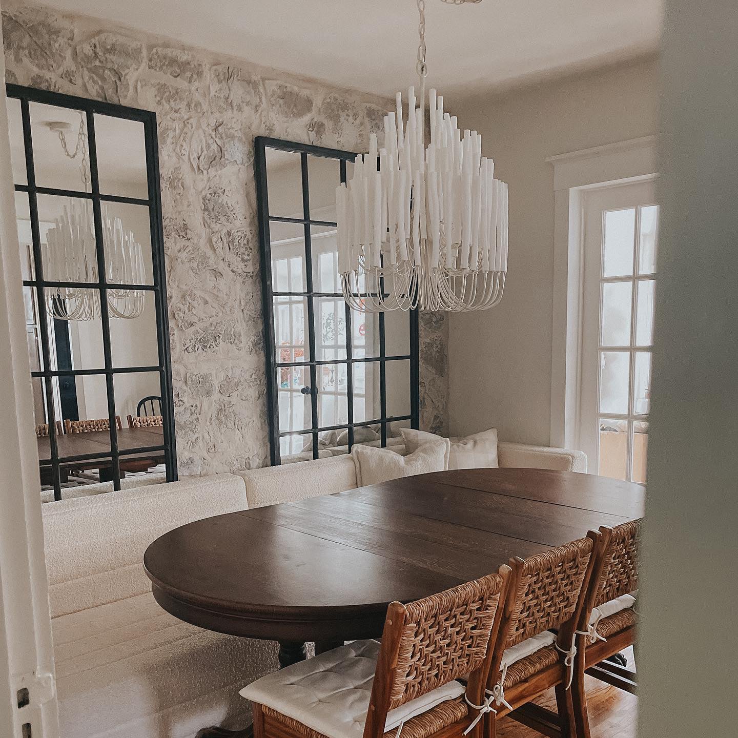 Ulshayra Postmodern Luxury Multi-Stick Wooden Chandelier - Letslighting