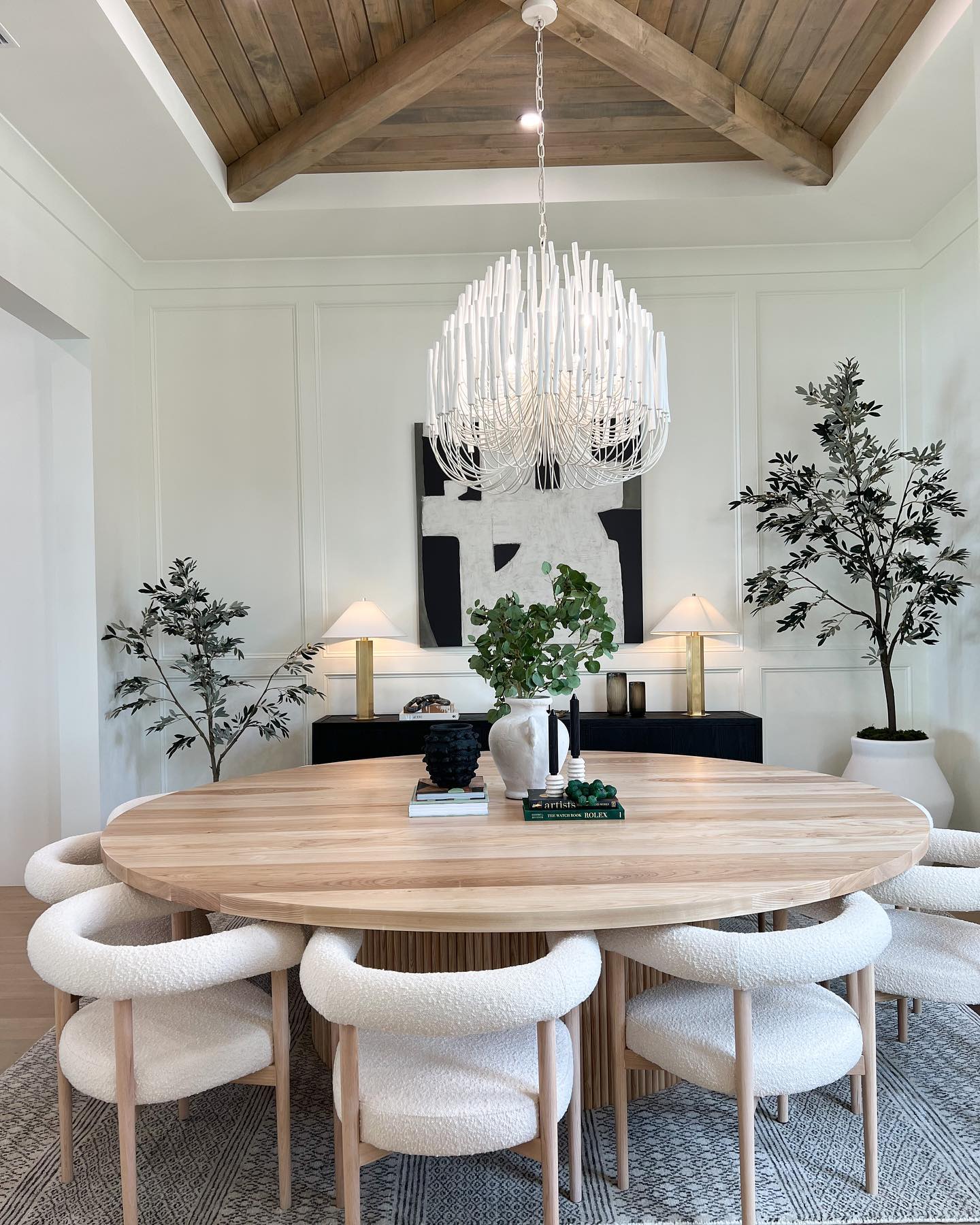 Ulshayra Postmodern Luxury Multi-Stick Wooden Chandelier - Letslighting
