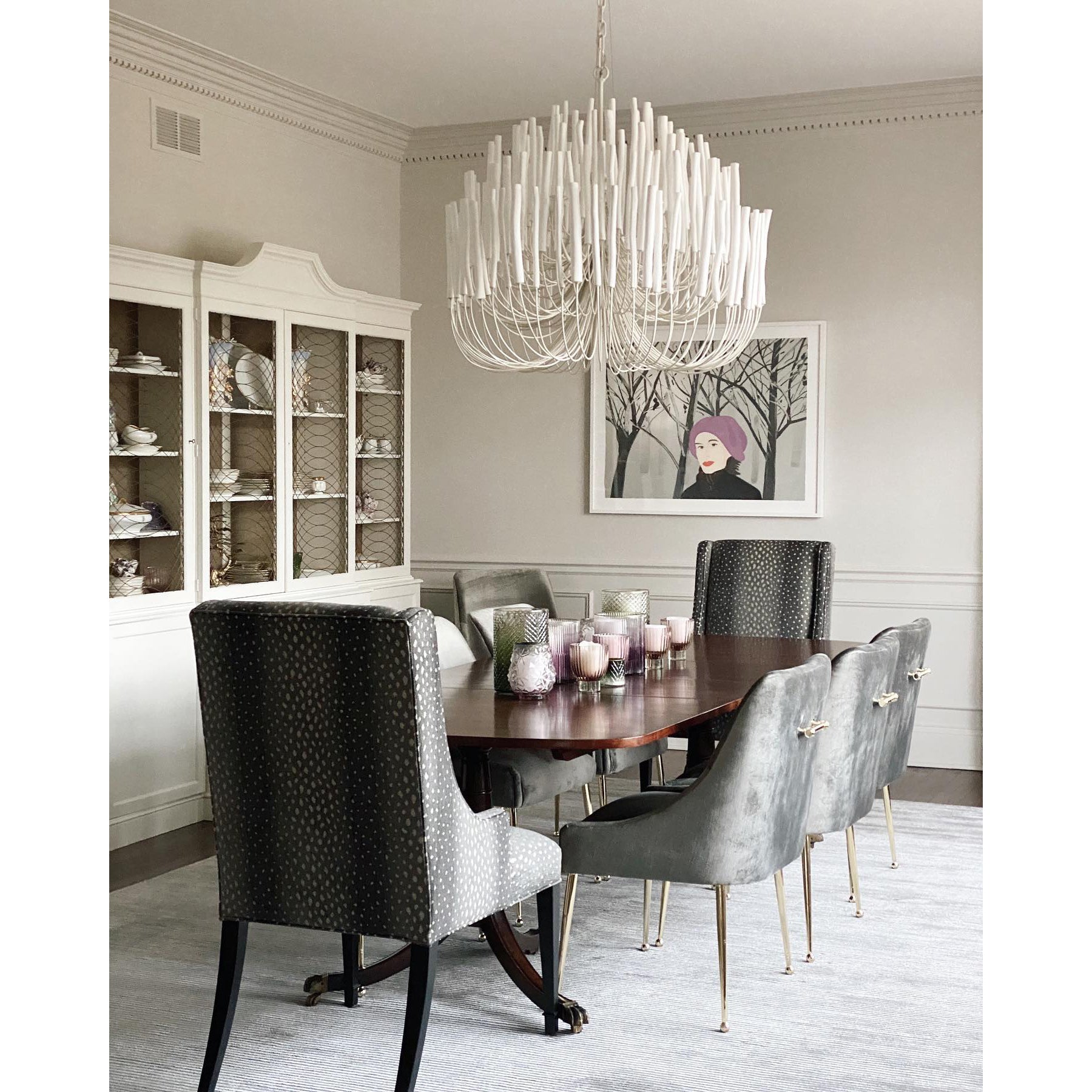 Ulshayra Postmodern Luxury Multi-Stick Wooden Chandelier - Letslighting