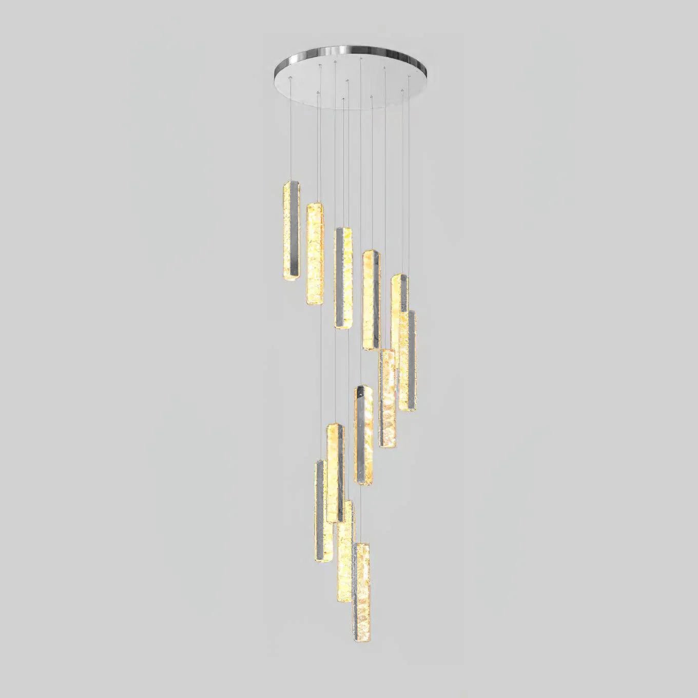 Lustra Chandelier Villa Forci Pendant Silver Modern - Letslighting