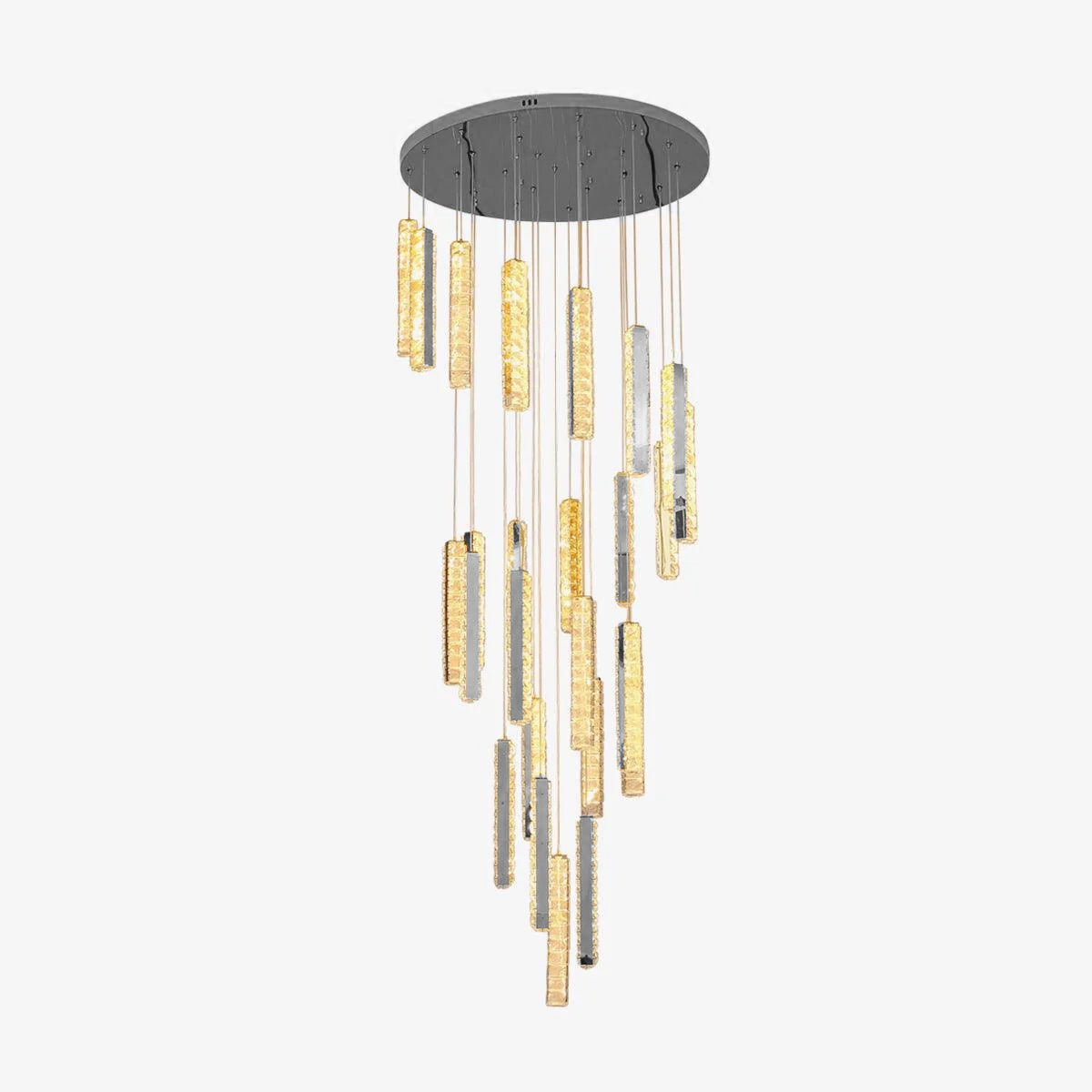 Lustra Chandelier Villa Forci Pendant Silver Modern - Letslighting