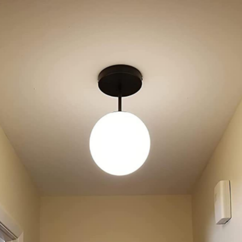 Valentina Simple Spherical LED Semi-Flush Mount Ceiling Light