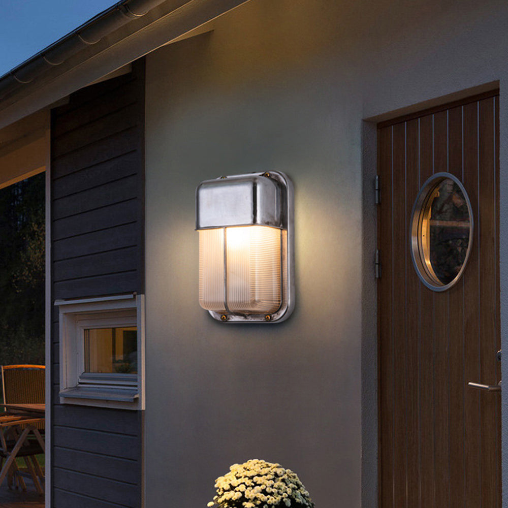 Ray Wall Lamp Geometric Modern Metal Glass Outdoor