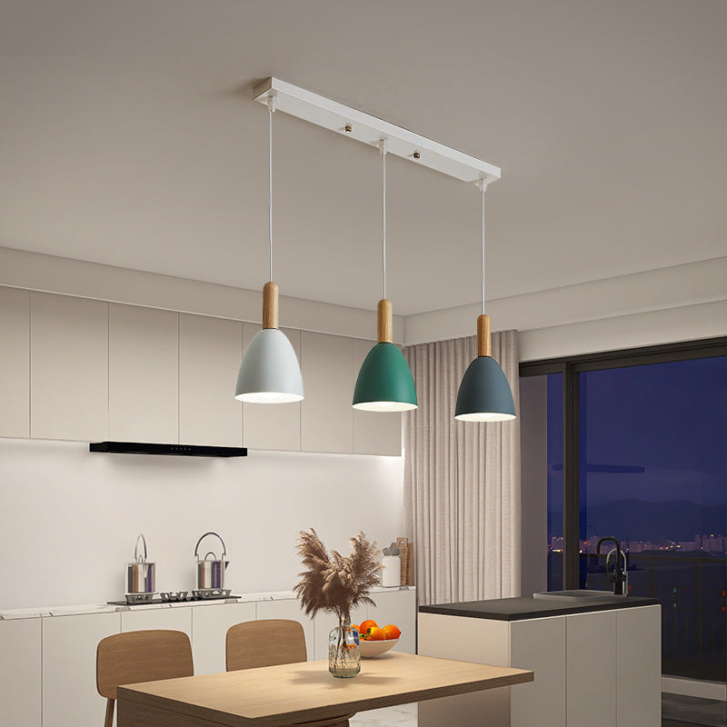 Valentina Modern Minimalist LED Pendant Light /Wood Living Room/Bedroom - Letslighting