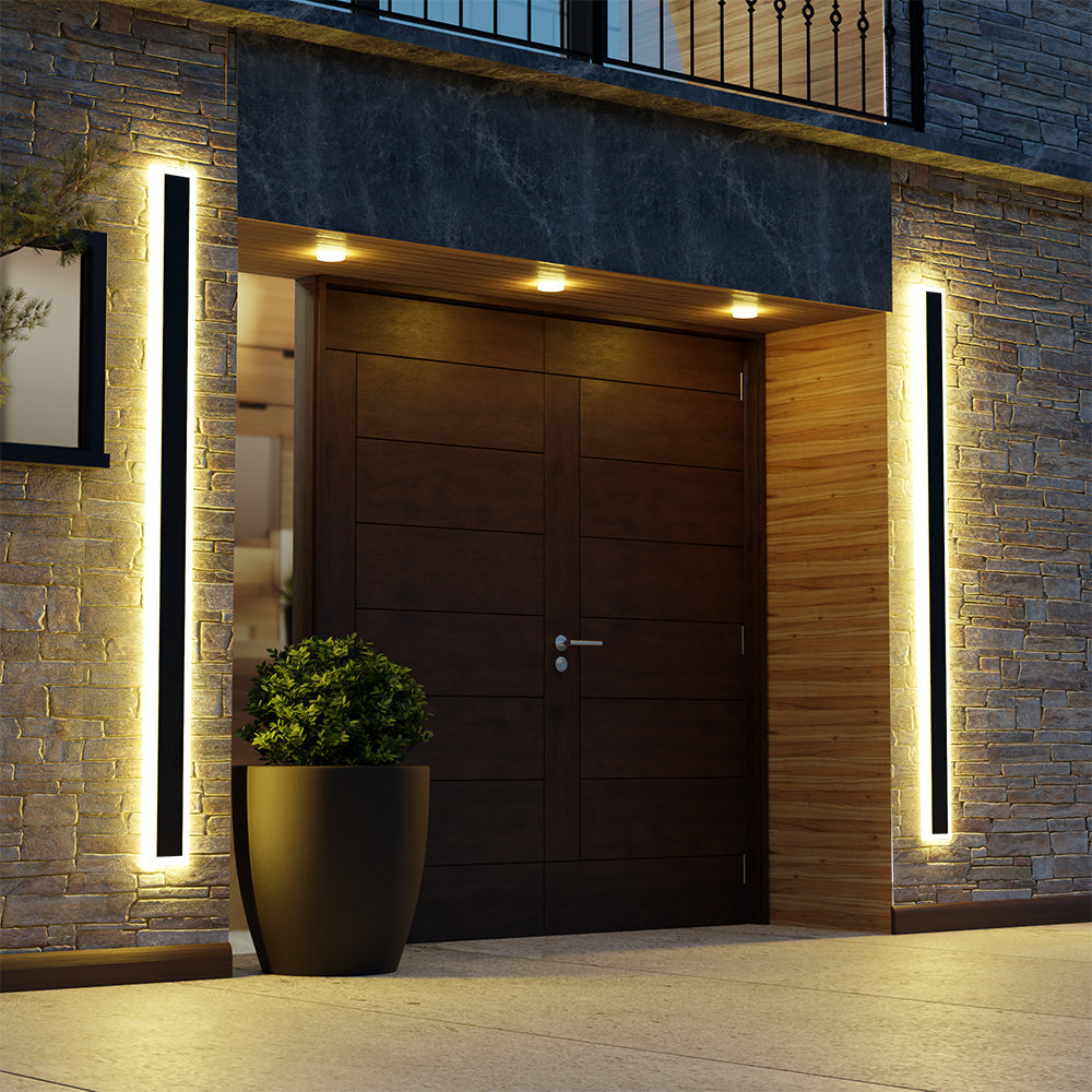 Arisha Radiation Linear Acrylic Outdoor Wall Lamp Garden Corridor - Letslighting