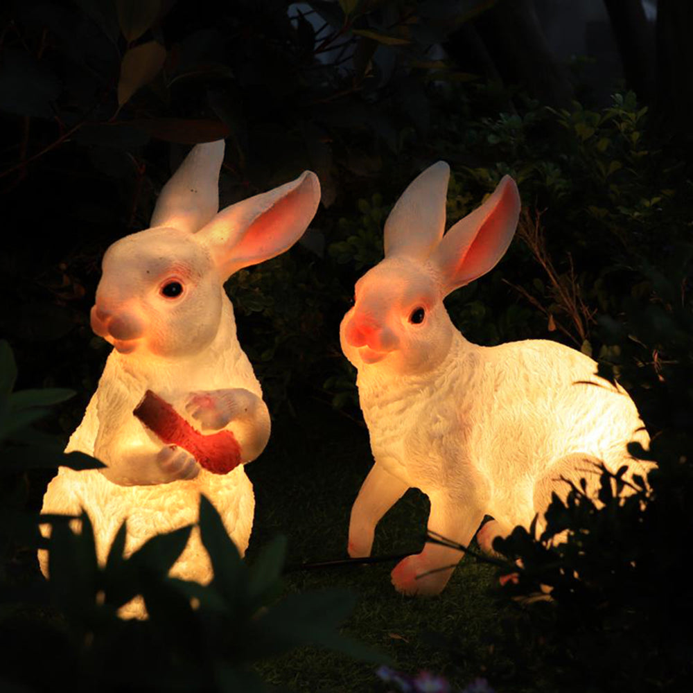 Aria Cute Rabbit Resin Outdoor Floor Lamp - Letslighting