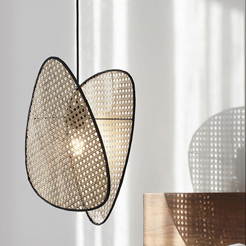 Ritta Wabi Sabi Rattan Pendant Light, Willow weave - Letslighting