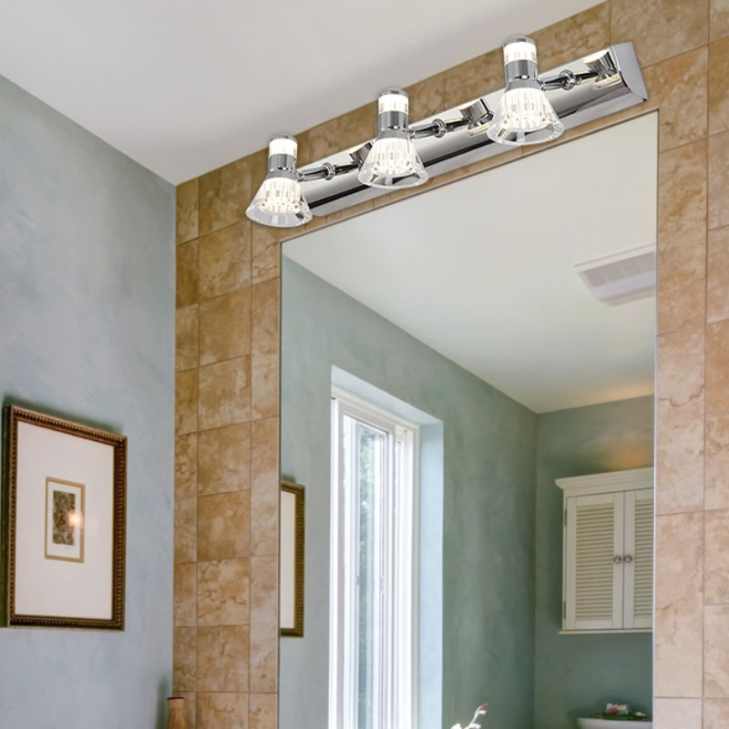 Kristy Conic Modern Multi Mirror Front Vanity Wall Lamp - Letslighting