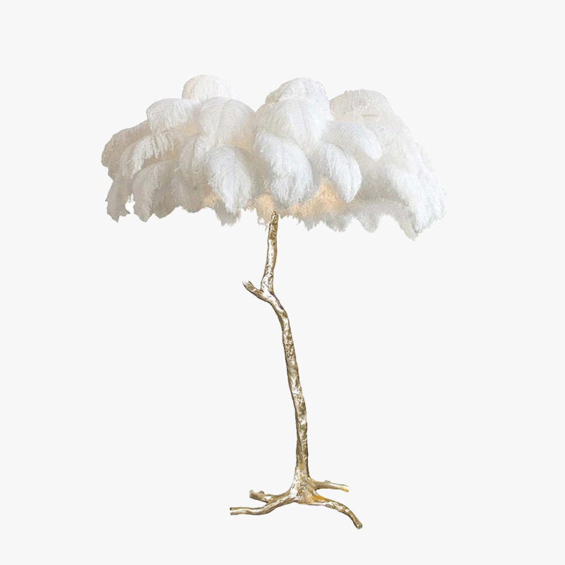 O'Moore Nordic Luxury Unique Ostrich Feather Floor Lamp/Table Lamp - Letslighting